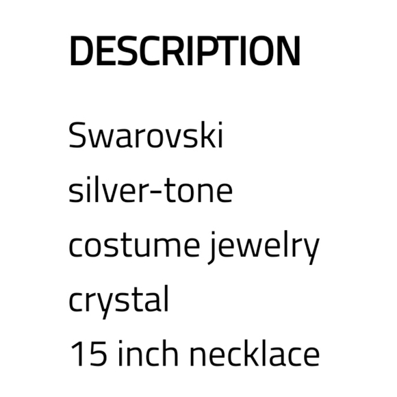 GENUINE SWAROVSKI SIGNED .925 AQUAMARINE crystal Pemdant Necklace - Picture 9 of 9